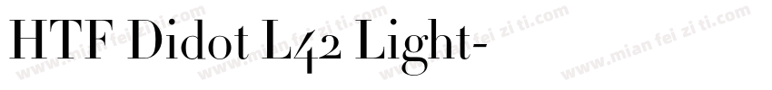 HTF Didot L42 Light字体转换